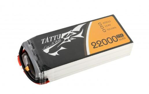 22000mAh 14.8V 25C 4S1P Lipo Battery