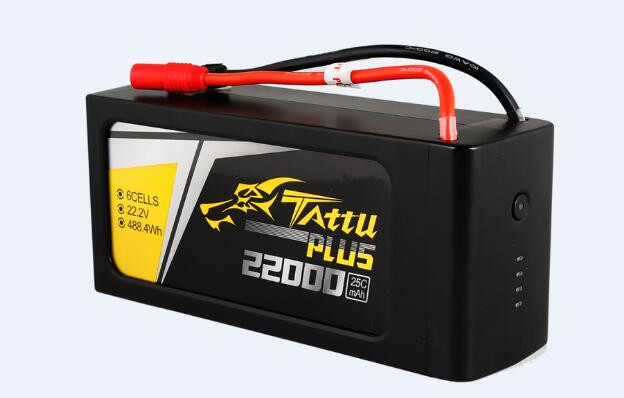 Tattu Plus 22000mAh 22.2V 25C 6S1P Lipo Smart Battery 