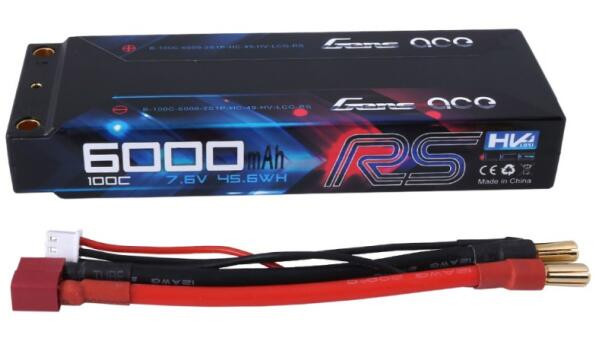 Gens Ace 2S 6000mAh HV LCG lipo battery