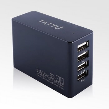 Tattu 34W 4 Ports USB Wall Charger AC Adapter