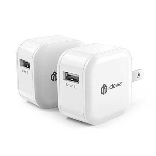 iClever Boostcube 12W 2.4A Fast USB Wall Charger