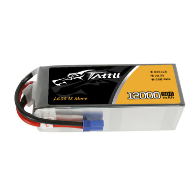 Tattu G-Tech 6S 12000mAh 30C 22.2V Lipo Battery Pack with EC5 Plug