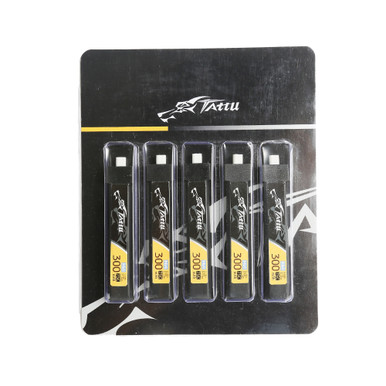 Batería Ligera Agilidad TATTU Batería LiPo 1S HV 3.8V 300mAh 95C Con Conector BT2.0 Para Drones FPV Micro Y Modelos RC