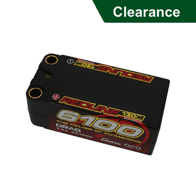 Gens Ace Drag racing Redline Series 6100mAh 7.4V 130C 2S2P