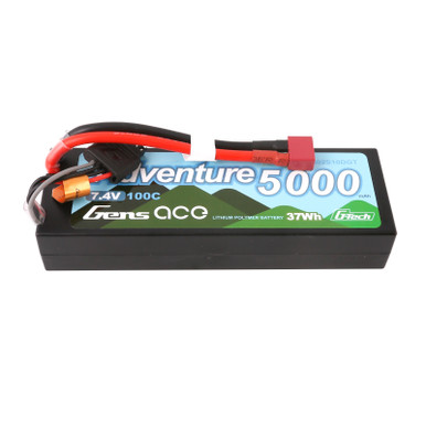 Gens ace 5000mAh 2S 100C 7.4V HardCase G-tech Adventure Lipo
