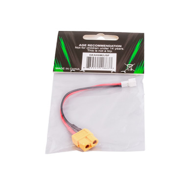 Lot De 2 Câbles Adaptateurs XT60 Femelle Vers XT60 Mâle Et JST Mâle - 14 AWG Et 22 AWG - Longueur 10 Cm - Pour Drones Et RC