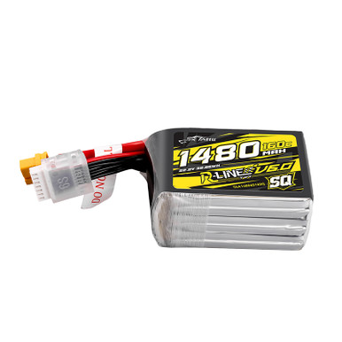 Tattu R-Line Version 6.0 1480mAh 160C 6S 22.2V SQ Lipo