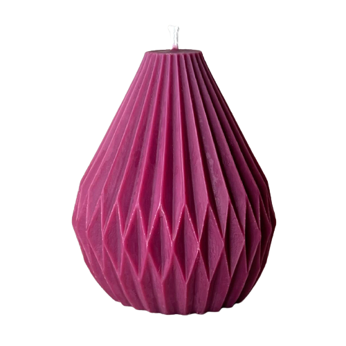 Geometric Pear Shaped Silicon Candle Mold Bulk Apothecary