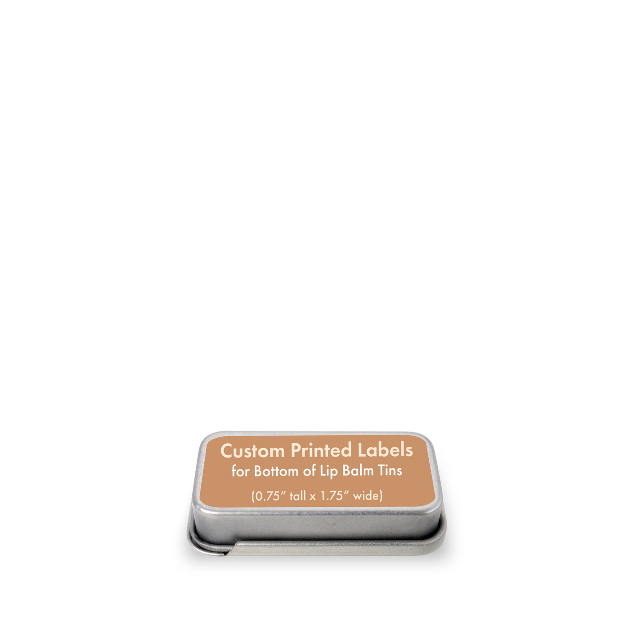 Custom Labels for Bottom of Rectangle Lip Balm Tins | Digital Printing