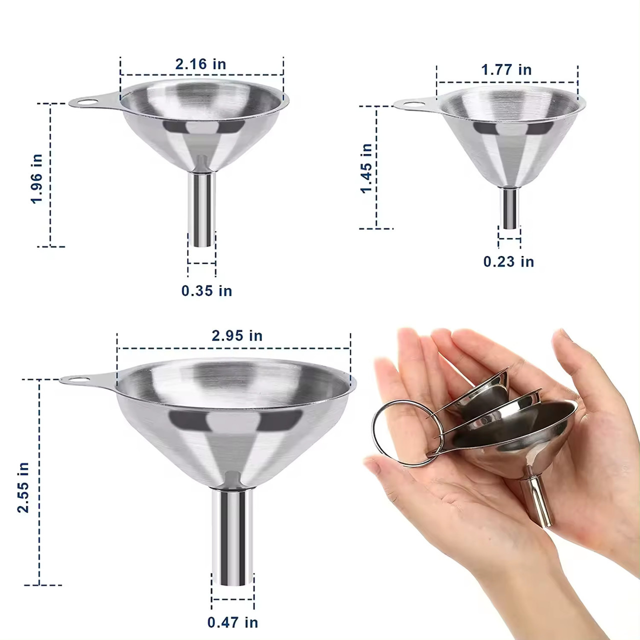 Metal Funnels for Crafting and DIY Projects | Bulk Apothecary