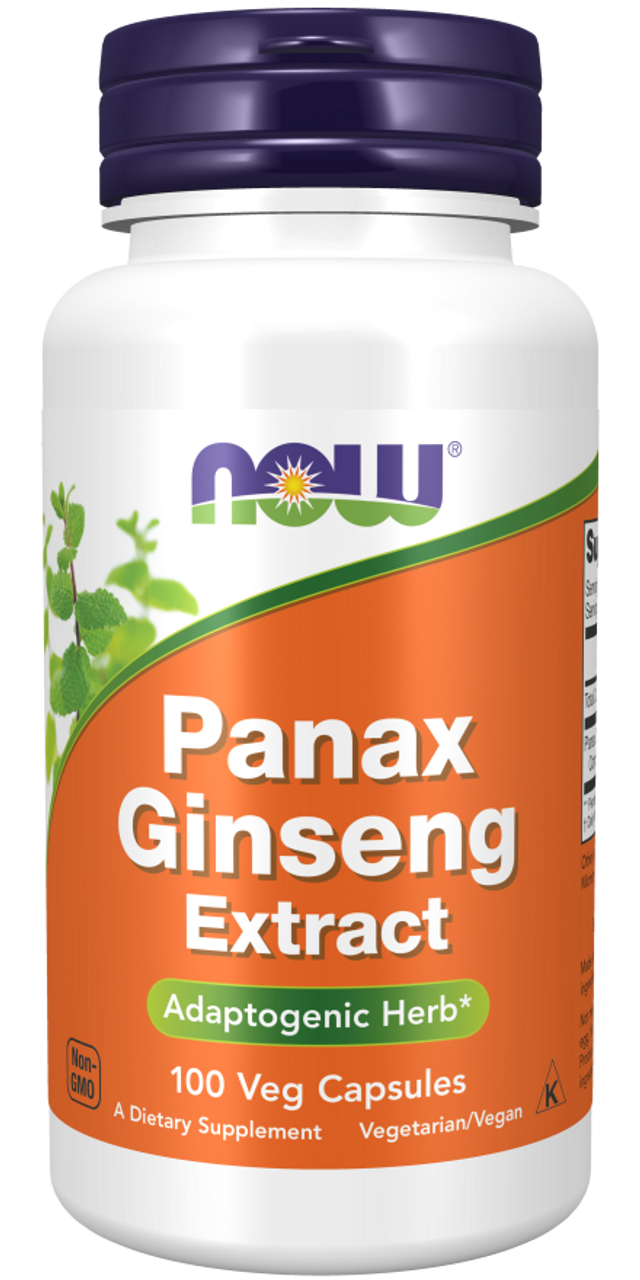 Panax Ginseng 500 mg 100 Capsules NOW Brand Bulk Apothecary