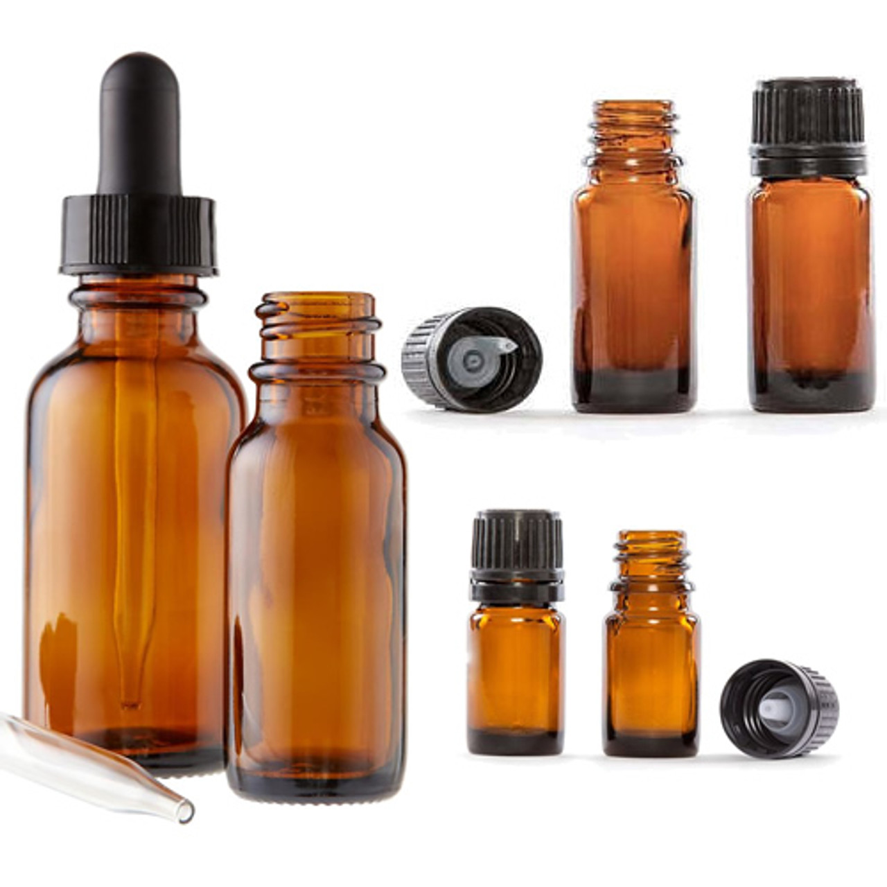 Glass Amber Bottles Essential Oil Bottle Supplier 3065