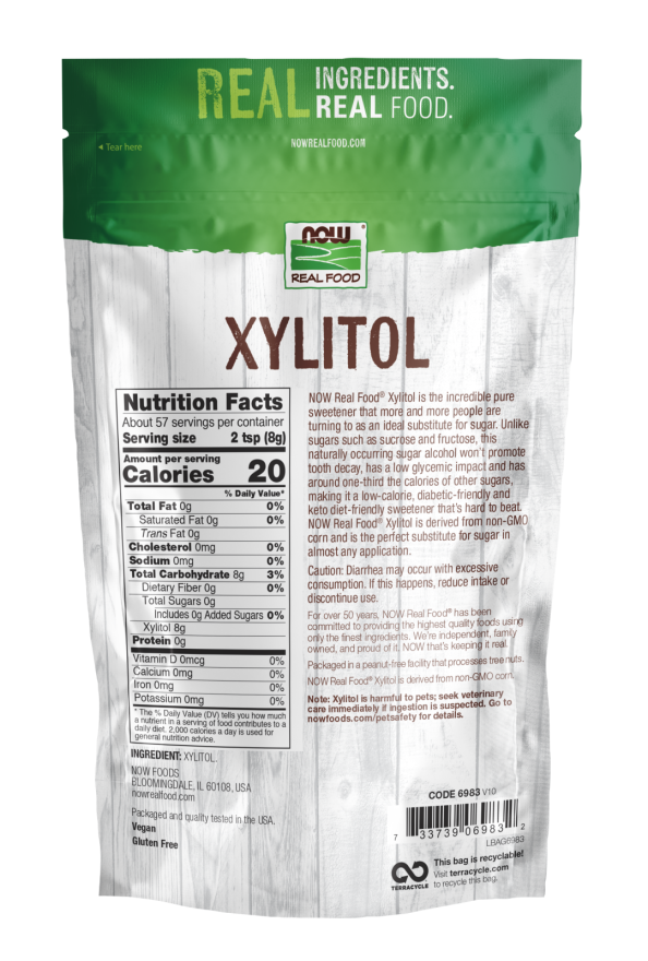 Xylitol 1 lb. NOW Brand Vitamins and Supplements