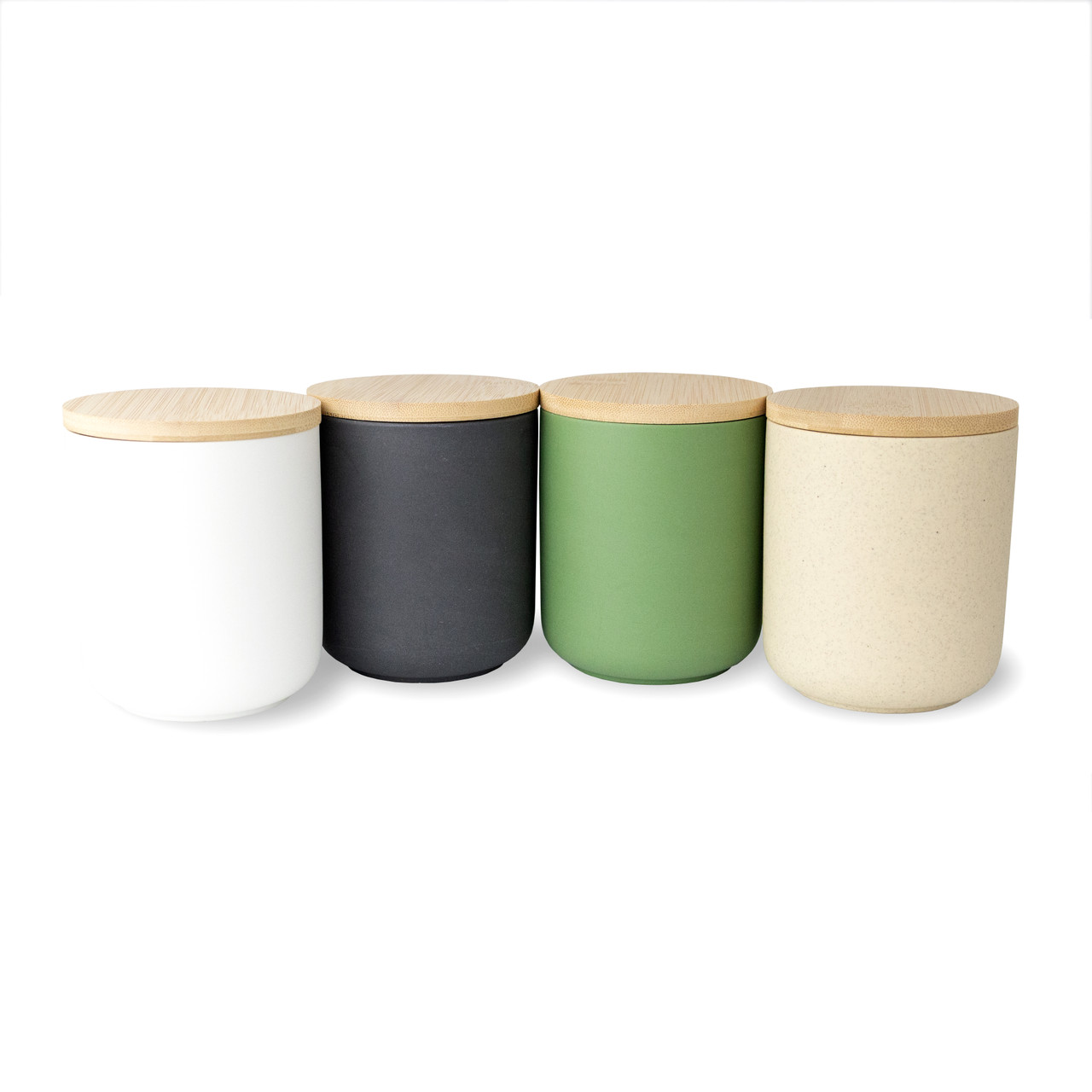 12 oz Ceramic Candle Jar with Bamboo Lid | Wholesale Supplier