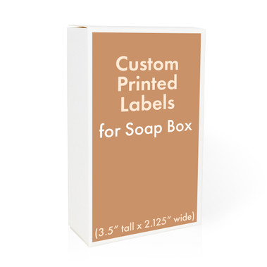 Custom Labels for 4.5 oz. Soap Box - (3.5" Tall x 2.125" Wide) Custom Labels for 4.5 oz. Soap Box - (3.5" Tall x 2.125" Wide)