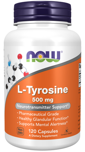 L-Tyrosine 500 mg 120 Capsules - Bulk Apothecary