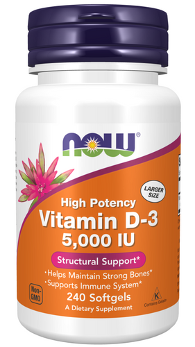 Vitamin D3 5000 IU (240 Soft Gels) - Bulk Apothecary