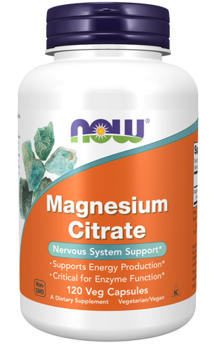 Magnesium Citrate Veg Capsules (120 Caps) - Bulk Apothecary