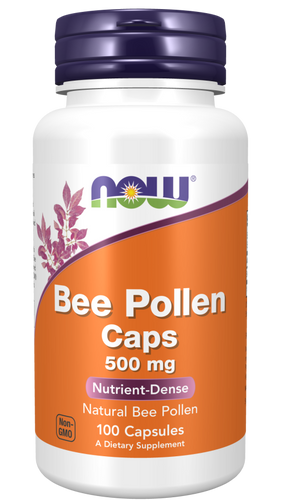 Bee Pollen 500 mg - 100 Capsules - Bulk Apothecary