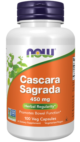 Cascara Sagrada 450 mg - 100 Capsules - Bulk Apothecary