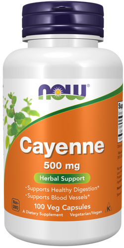 Cayenne Caps 500 mg - 100 Capsules - Bulk Apothecary