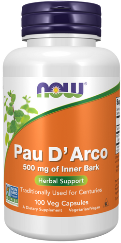 Pau D' Arco 500 mg - 100 Capsules - Bulk Apothecary