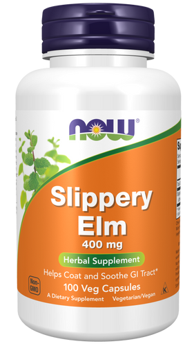 Slippery Elm 400 mg - 100 Capsules - Bulk Apothecary