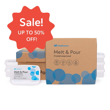 Suspending Stephenson Melt and Pour Soap Base