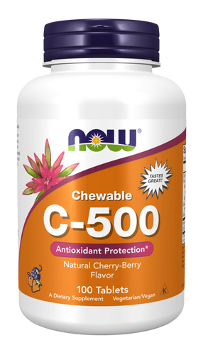 Vitamin c-500 Cherry Chewable - 100 Tablets - Bulk Apothecary
