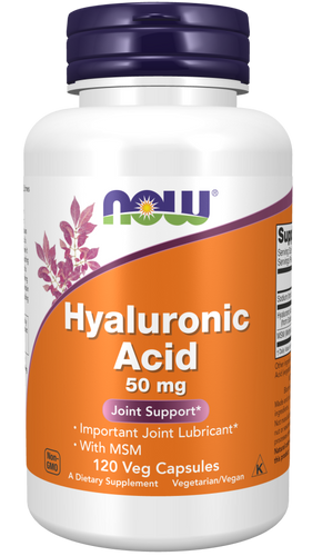 Hyaluronic Acid 50 mg Plus MSM - 120 Vcaps - Bulk Apothecary