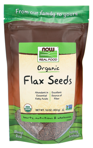 Organic Flax Seeds - 1 Lb - Bulk Apothecary