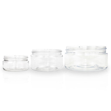 Low Profile Clear Plastic Jars Low Profile Clear Plastic Jars