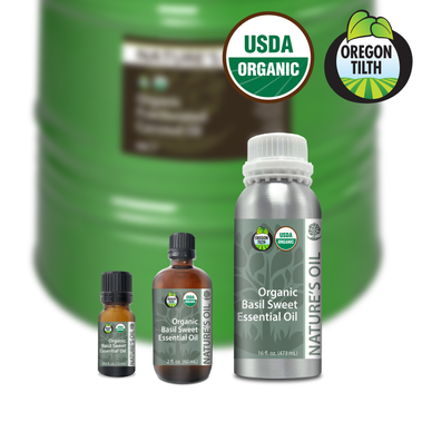 Basil Sweet (Certified Organic) Essential Oil Basil Sweet (Certified Organic) Essential Oil