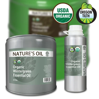 Certified Organic Wintergreen Essential Oil
