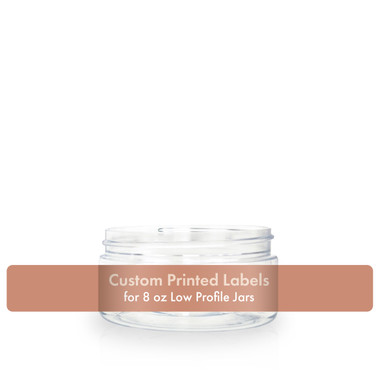 Custom Labels For 8oz. Single Wall Jars | Digital Printing