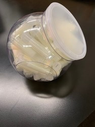 Lip Balm Filled and Unlabeled Clear Stick Original Fishbowl 50 Count - Single Unit - Bulk Apothecary
