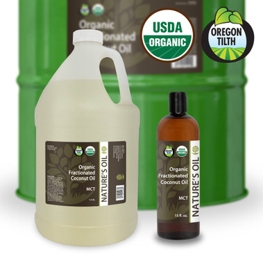 Certified Organic Fractionated Coconut Oil (MCT - Medium Chain Triglycerides) - Bulk Apothecary