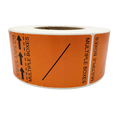 Multiple Box Labels 2 1/2" x 7" Roll of 500 - Bulk Apothecary