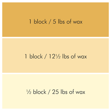 Gold Honey Candle Color Blocks - Bulk Apothecary