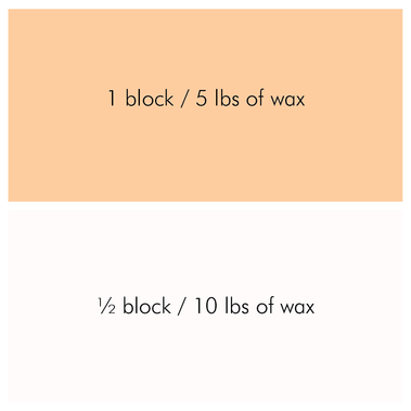 Peach Candle Color Blocks - Bulk Apothecary