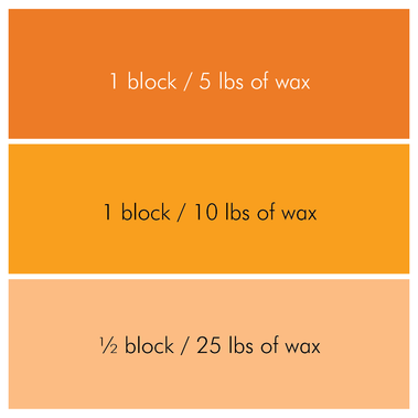 Pumpkin Candle Color Blocks - Bulk Apothecary