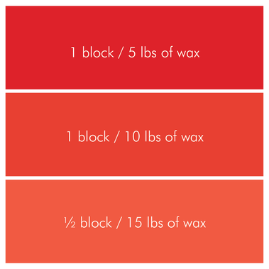 Red Candle Color Blocks - Bulk Apothecary