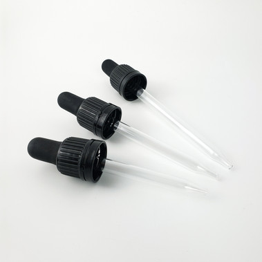 Glass Droppers Caps for 30 ml, 60 ml, 120 ml Bottles - Bulk Apothecary