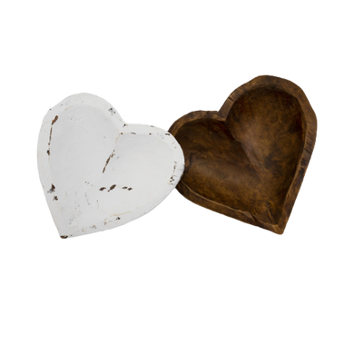 Small Heart Shaped Wooden Dough Bowl Small Heart Shaped Wooden Dough Bowl