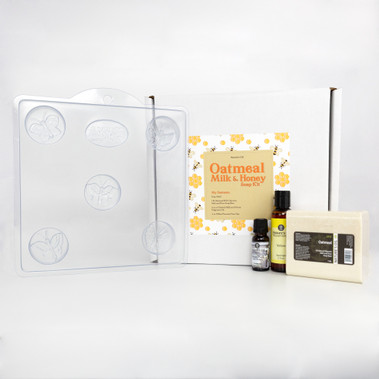 Oatmeal, Milk, and Honey Soap Making Kit - Bulk Apothecary