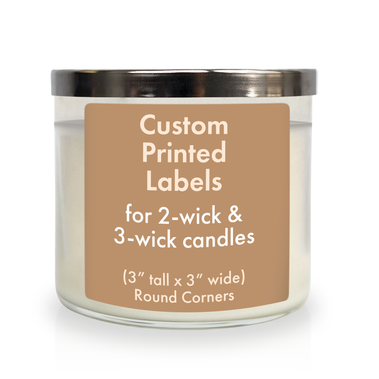 Custom Labels for 2 and 3 Wick Candles Custom Labels for 2 and 3 Wick Candles