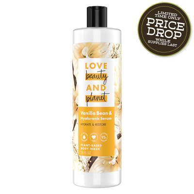 Love Beauty and Planet 20 oz Vanilla Bean & Hyaluronic Serum Body Wash Love Beauty and Planet 20 oz Vanilla Bean & Hyaluronic Serum Body Wash