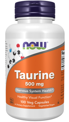Taurine 500 mg 100 Veg Capsules - Bulk Apothecary