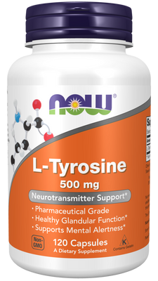 L-Tyrosine 500 mg 120 Capsules - Bulk Apothecary