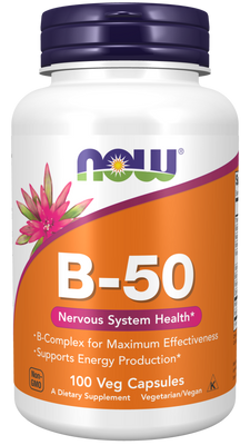 Vitamin B-50 mg 100 Veg Capsules - Bulk Apothecary
